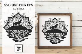 Howling Wolf Mandala Svg Cut File Graphic By Svgasart Creative Fabrica