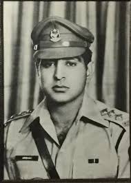a_rare_picture of Maharaj Kumar Arjun Kishore Dev Barman one of the younger  brothers of Maharaj Bir Bikram. MK Arjun Kishore was the Lieutenant of the  then 1st Tripura Rifles and was granted