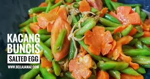 Bolehlah dicuba buat makan sendiri di rumah. Resepi Kacang Buncis Salted Egg Ini Adalah Bellarina Natasya