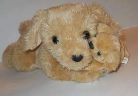 Golden Retriever Dog Mom Baby Puppy Plush Stuffed Animal Aurora 13 Yellow Lab Aurora Baby Puppies Plush Stuffed Animals Dogs Golden Retriever