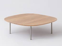 Veneered trays nest in tubular black metal legs choose small (in oak, black oak, or walnut) choose large (in oak, black oak, or walnut) Eq3 River Square Coffee Table Schreiters