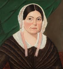 Pair of Folk Portraits of a Lady and Gentleman