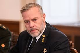 Rob Bauer (at Photo), Chair of the NATO Military Committee Editorial Photo 