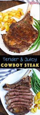 It is nearly 2 inches thick and includes a long bone; Cowboy Steak Oven Finish Or Grilled Tipbuzz