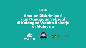 Gangguan seksual merupakan satu isu yang kini telah menjadi kemelut dalam masyarakat malaysia yang mementingkan akhlak dan moral yang tinggi. Research Amalan Diskriminasi Gangguan Seksual Di Kalangan Wanita Bekerja Di Malaysia Wafiq