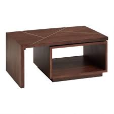 Walnut And Gold Inlay Mason Swivel Coffee Table World Market In 2020 Coffee Table Furniture For Small Spaces Table For Small Space