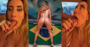 Bru Pinheiros Onlyfans grátis pagando boquete guloso no pau duro