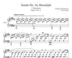 Image of Moonlight Sonata sheet music