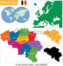 Seterra testet spielerisch erdkundekenntnisse rund um städte, länder und kontinente. Belgien Landkarte Landkarte Provinzen Haupt Bunte Belgien Stadte Canstock