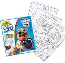 595x460 disney's puppy dog pal's bingo and rolly coloring page. Amazon Com Crayola Puppy Dog Pals Color Wonder Book 18 Mess Free Coloring Pages Gift For Kids 3 4 5 6 Toys Games