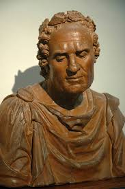 Image of Ritratto busto di Giorgio Frederick Handel (1685-1759)  (terracotta) by Roubillac (Roubiliac), Louis-Francois (1702-62)