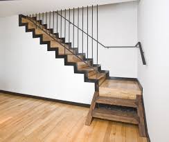 How To Install Heart Pine Stair Treads Exciting Image Of Home Interior Stair Design Using Black Iron Tran Staircase Design Stairs Design Modern Stairs Design