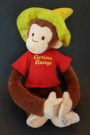 Curious George Plush Stuffed Animal Universal Studios Yellow Hat Hanging Monkey Universalstudios Curious George Plush Plush Animals Plush Stuffed Animals