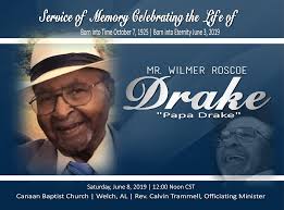 Interment Canaan Baptist Church Repast Canaan Baptist Church