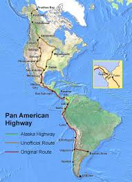 Map Of Pan American Highway Road Trip Fun American Road Trip Driving Road Trip