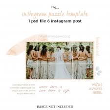 Best place of free psd for free download. Premium Psd Romantic Wedding Instagram Collage Template