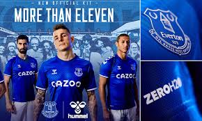 Arsenal's home kit for the 2020/21 season pays homage to the gunners' geometric crest which the club used image: Everton Unveil 2020 21 Home Kit Produced By New Suppliers Hummel Daily Mail Online
