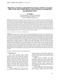 Untuk lebih memahami jaringan layar jamak, dapat dilihat pada gambar 2 berikut ini: Top Pdf Implementasi Jaringan Syaraf Tiruan Backpropagation Dengan Input Model Arima Untuk Peramalan Harga Saham 123dok Com