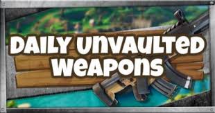 Some of those changes are likely to cause a stir, but it's worth noting that just because some weapons have been vaulted for the new season, it doesn't mean that they're going to stay that way for the entire duration. Fortnite Unvaulted Weapon Today 14 Days Of Summer Gamewith