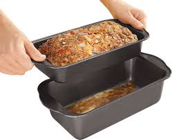 But most meatloaf is high in fat, full of calories and stuffed with white bread and so not very healthy this means that you can afford high quality meat that is low in fat. 2 Pc Lowfat Nonstick Meatloaf Pan Walmart Com Walmart Com