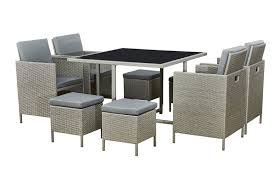 L 50cm x w 50cm. 8 Seater Rattan Cube Garden Furniture Set Deal Wowcher