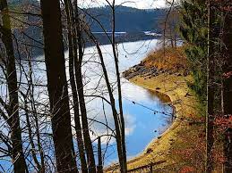 Stausee ottenstein mit ruine lichtenfels, waldviertel, niederösterreich, austria. Wandern Zwalk Rastenfeld Niederwasser Am Stausee Ottenstein Tour 126847