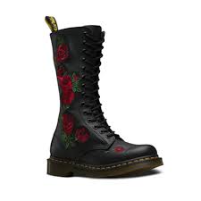 Doc marten 1460 are world famous but are they really that great? Vonda Red Rose Ladies Long Dr Martens Boots Soft Leather Lace Up