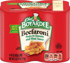 Shop for chef boyardee beef ravioli in pasta sauce (15 oz) at fred meyer. Chef Boyardee Beefaroni Value Pack 4 Count 60 Oz Smith S Food And Drug