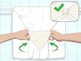 Now take the top half. 3 Ways To Arrange Towels On A Towel Bar Wikihow