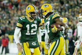 Maybe it took longer because the davante adams green bay packers jersey is so popular! Aaron Rodgers Td Pass To Davante Adams Gives Packers Early Lead Over Dolphins Acme Packing Company