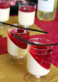 The Original Panna Cotta With Pomegranate White Wine Syrup Pomegranate Recipes Gourmet Desserts Panna Cotta