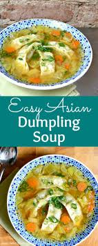 Easy Asian Dumpling Soup Recipe Asian Soup Recipes Dumplings For Soup Dumpling Soup Recipes