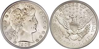 1908 Barber Head Half Dollar Value