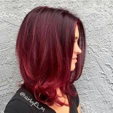 Cheveux courts et tie and dye : Le Ombre Hair Rouge Proche Du Tie And Dye 33 Modeles De Coloration Ombre Hair Rouge Cerise