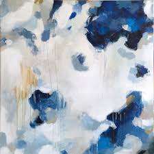 Find over 100+ of the best free abstract images. Nuve Large Blue And White Abstract Acrylic Painting
