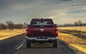 download wallpapers dodge ram 1500 2018 rear view new suv red pickup truck american cars dodge besthqwallpapers com dodge ram 1500 suv dodge