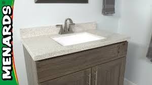 See our wide selection of vanity tops including solid surface, quartz, granite and cultured marble. How To Install A Vanity Top Menards Youtube