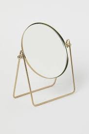 Metal Table Mirror Gold Colored Home All H M Us In 2020 Mirror Table Metal Table H M