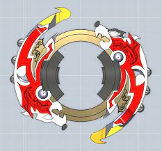 Beyblade Attack Ring Driger Gt By Kuny808 Print Models 3d Printing Print