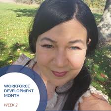 For week #2 of Workforce Development Month, we're highlight one of our  amazing volunteers, Susan. Susan volunteers as a class assistant in a  virtual ESOL class and provides amazing support to students