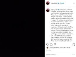 Sekarang, pemilik nama sebenar nabila huda suhaimi itu mengakui kehidupannya berkiblatkan kematangan. Nenek Meninggal Nabila Huda Sakit Dada
