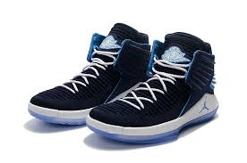 nike air jordan xxxii aj32 喬丹32代飛線針織高筒男子籃球鞋 深藍 air jordans university blue navy women