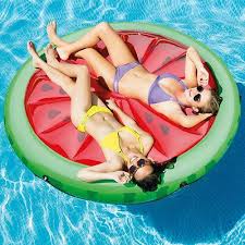 Freizeitstore Intex Camping Campingmobel Freizeit Luftbetten Luftmatratzen Intex Watermelon Island O 1 Luftmatratze Aufblasbare Insel Swimming Pool