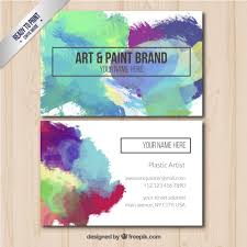 Personalized color street business cards, color street application instructions, color street how to apply card, digital files cs10. Business Card With Art And Paint Brand Free Vectors Ui Download