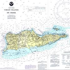Islands St Croix Nautical Chart Decor