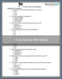 History knowledge with this declaration of independence quiz. 4th Of July Printable Trivia Questions Lovetoknow