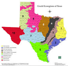 This texas county map illustrates the division of the state into counties. Texas Ecoregions Map Aggieclover