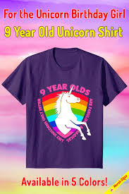 Birthday Outfit Ideas For 9 Year Old Daughter Unicorn Birthday Shirt 9 Year Old Beautiful Awesome Unicorn 9th Bday Outfit Tshirt Gift Idea With A Kids Birthday Gifts Birthday Girl Shirt Birthday Shirts