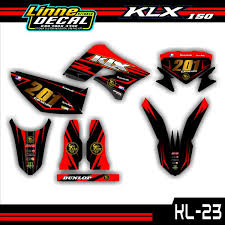Download pola striping file cdr dan font racing. Jual Decal Klx 150 S Dekal Stiker Klx 150 Hitam Merah 23 Di Lapak Linne Decal Sticker Bukalapak