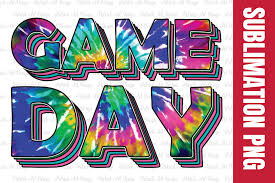 Trapped in a world they never made, comicraft's fearless fonts come to the rescue in the nick of time! Game Day Tie Dye Sublimation Design Graphic By Patrick Design Creative Fabrica